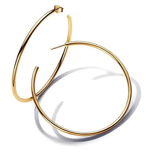 PANDORA PANDORA Open 65 mm Hoops 14k Gold-Plated Earrings — product photo