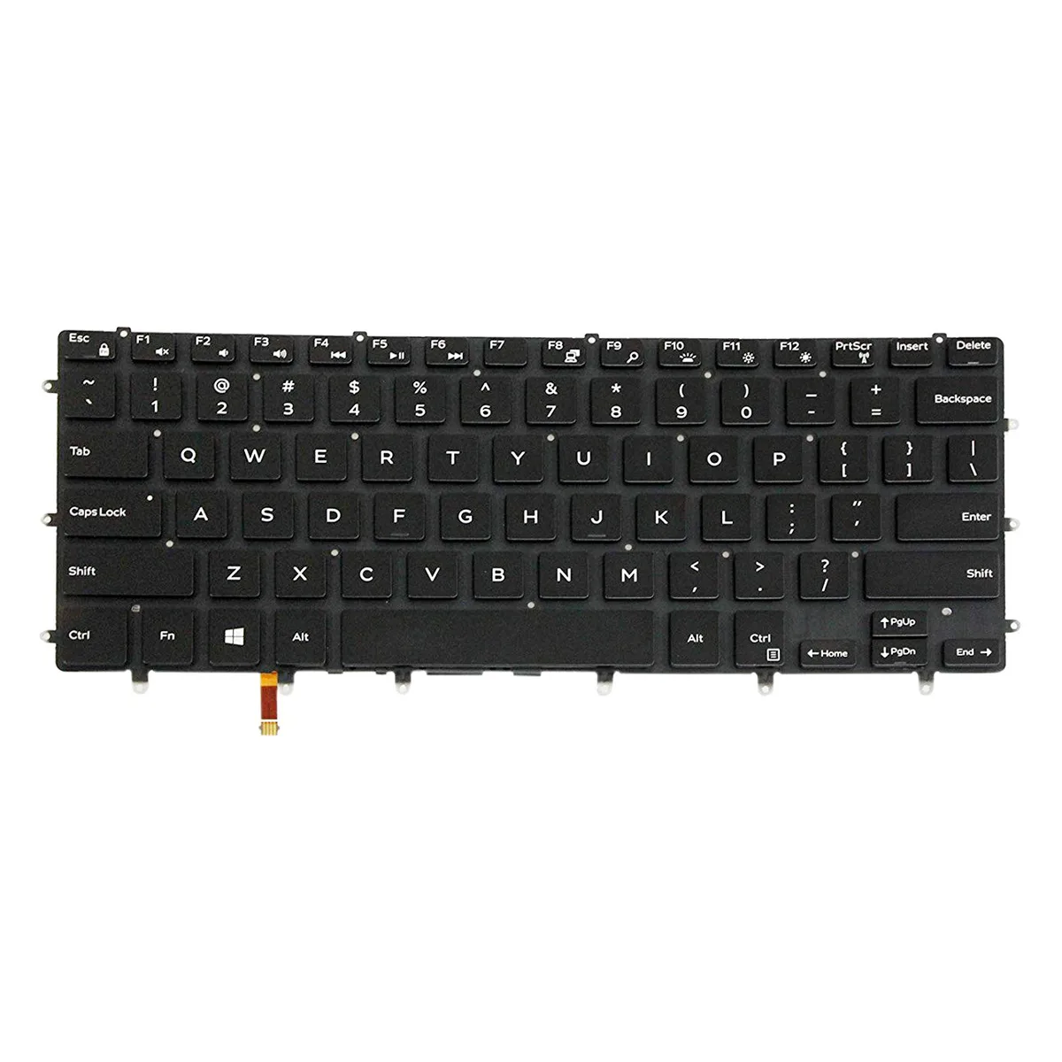 AUTENS AUTENS Backlit Keyboard XPS 15 9550 9560 9570 7590 Inspiron 7558 7568 Precision 5510 M5510 US No Frame — product photo