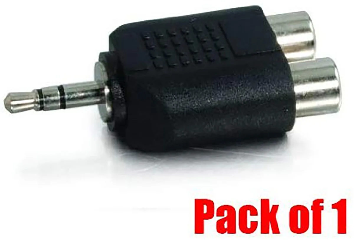 iMBAPrice iMBAPrice 2 RCA Female to 1 3.5mm Stereo Adapter — product photo