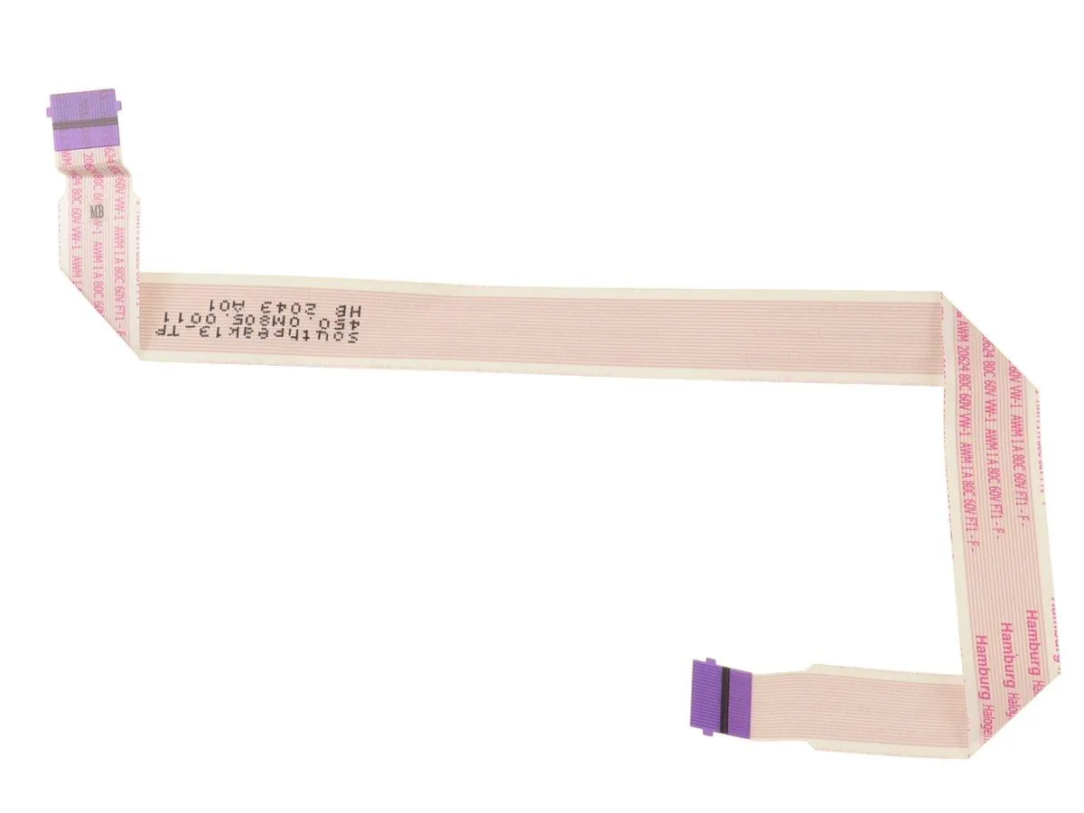 Flat orange ribbon cable with connectors at each end for Dell Latitude 5320 touchpad