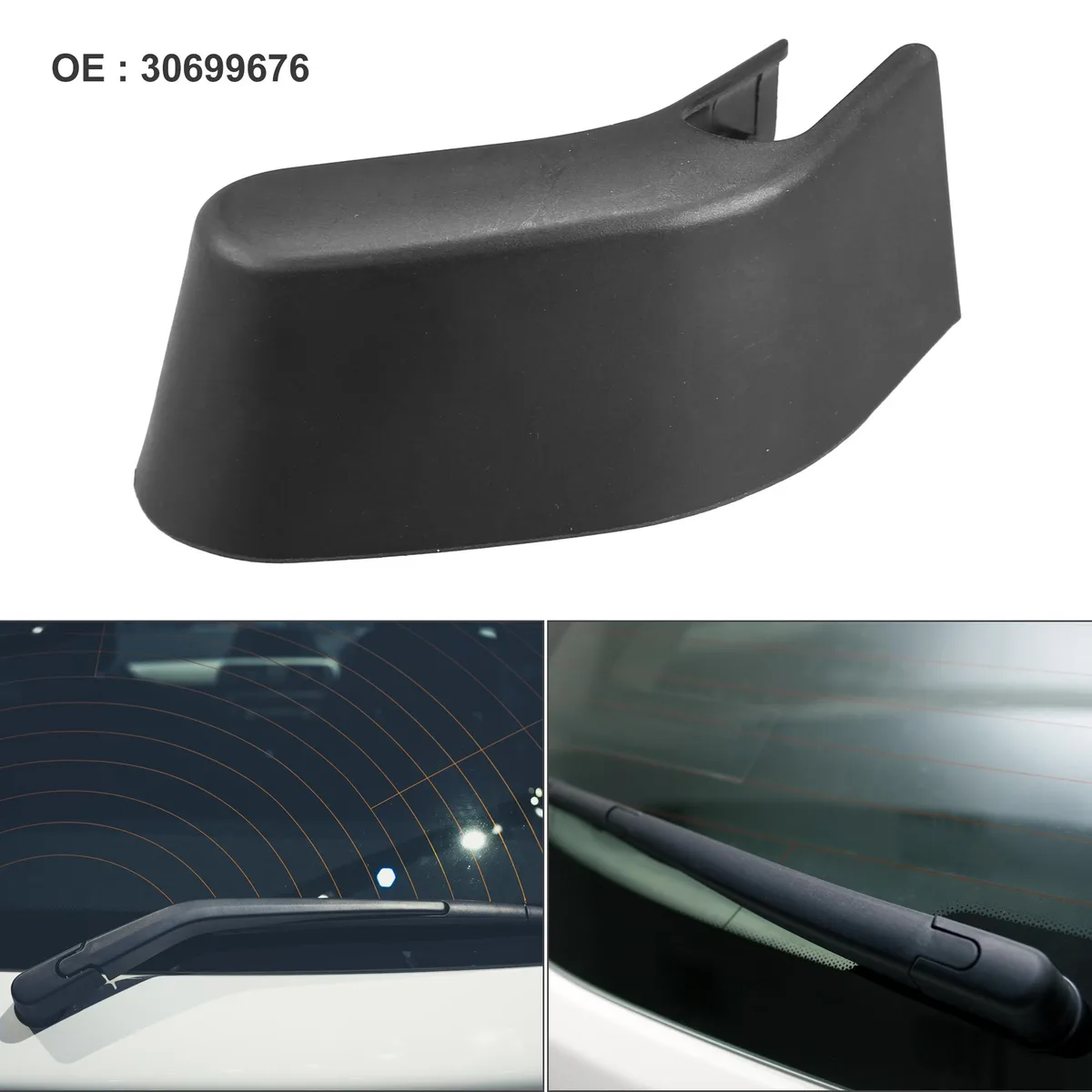Unique-Bargains Unique-Bargains Rear Wiper Arm Nut Cover Cap for Volvo XC90 3.2L Black — product photo