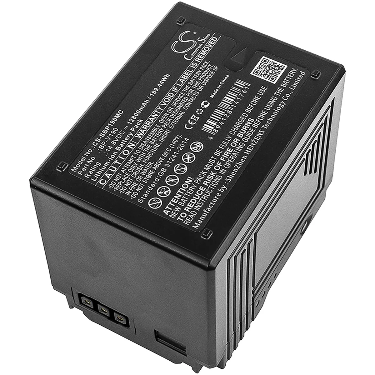 Cameron &amp; Co Cameron &amp; Co DS-CS-SBP190MC camera battery 14.8V 12.8Ah Li-ion black — product photo