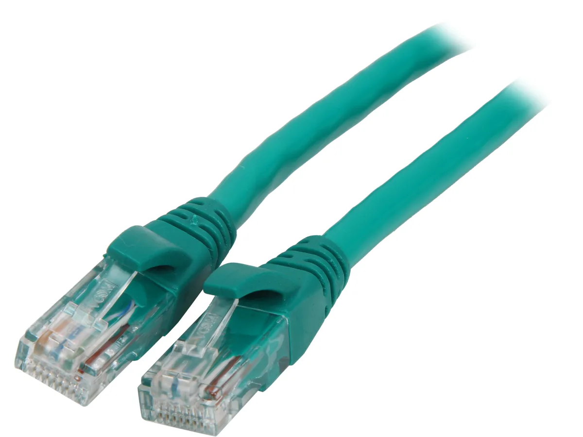 VCOM International Ltd VCOM International Ltd NP611-7-GREEN network ethernet cable Cat 6E 7 ft Green — product photo