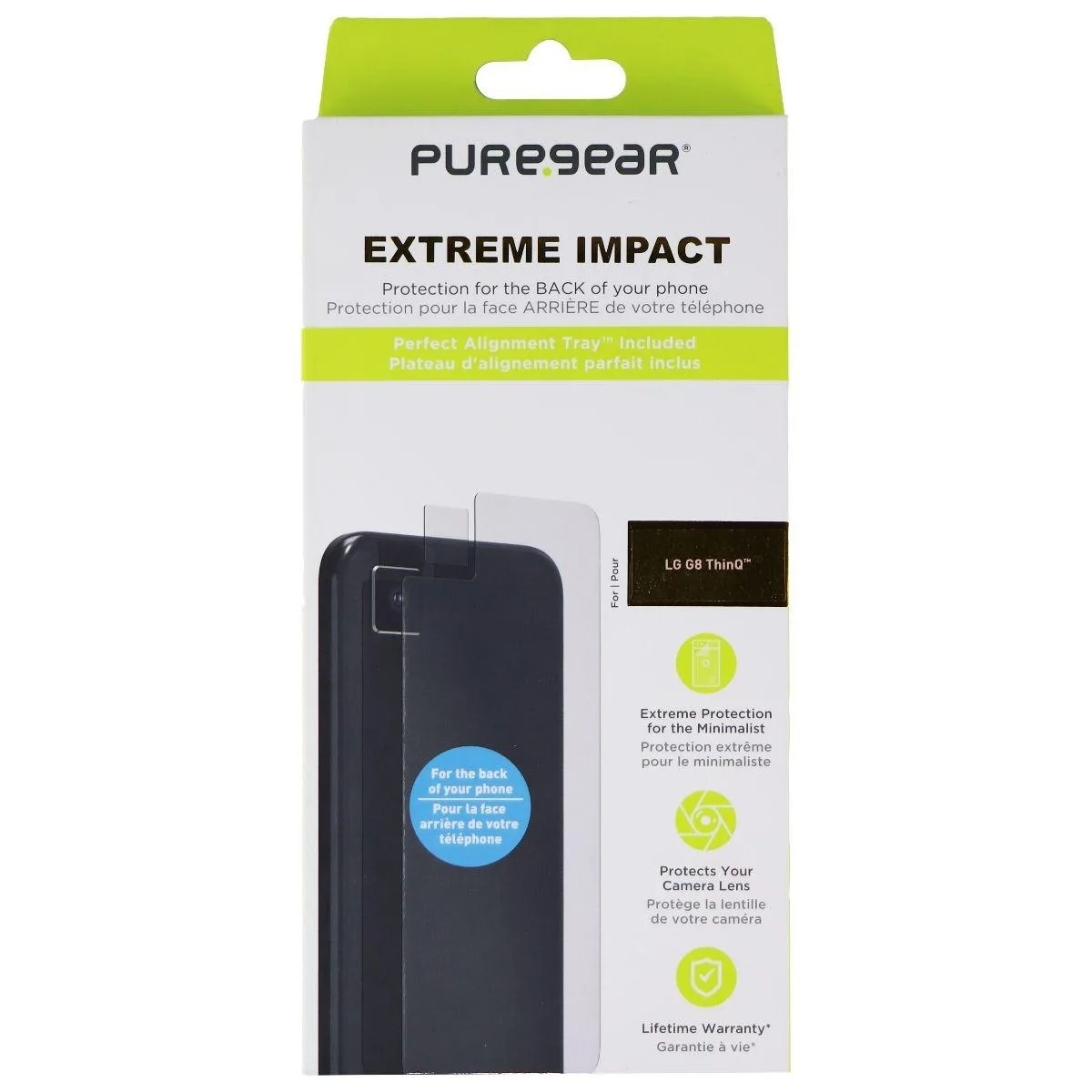 PureGear PureGear 62713 Film Protector for LG G8 ThinQ - Clear — product photo