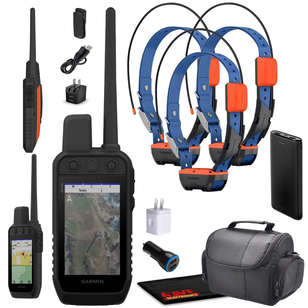 Garmin Garmin Alpha 300 Handheld with 3× Alpha T20 GPS Navigation — product photo