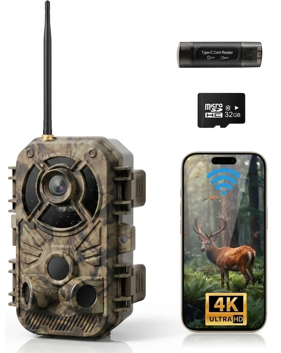 Digi 2BKH7-D301 WiFi Trail Camera 4K 48MP 0.1s IP66 32GB — product photo