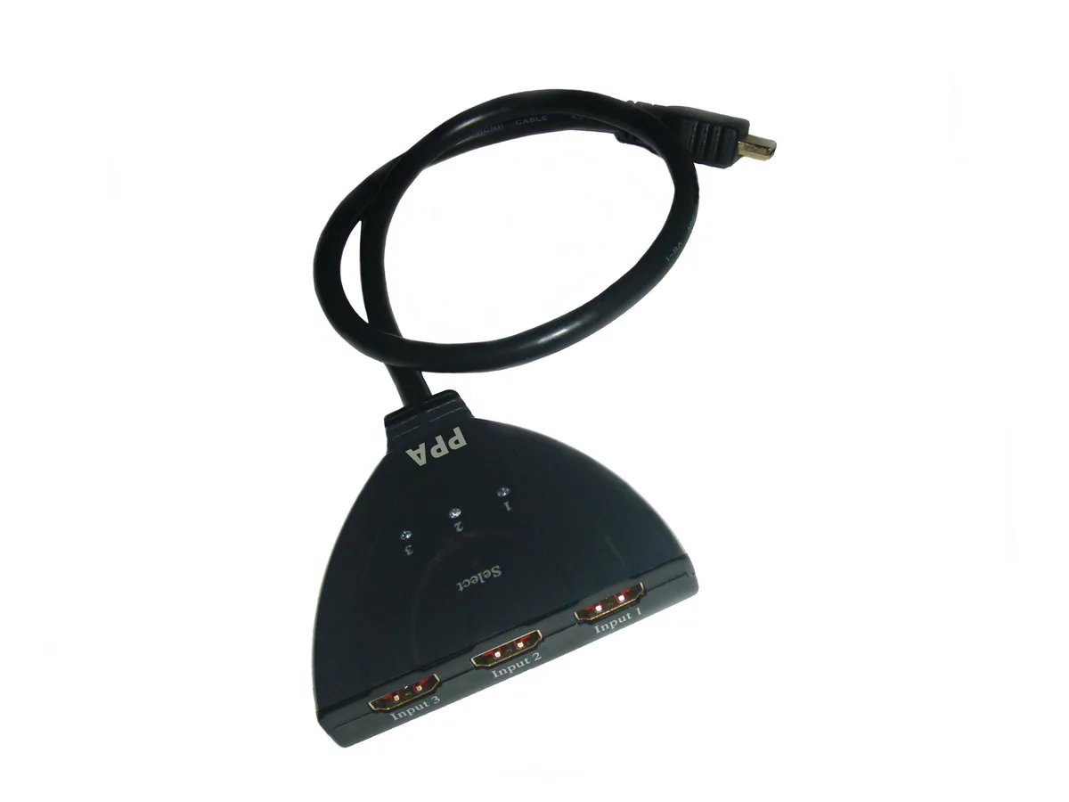 PPA International PPA International 3 Port HDMI Switch with Built-in Cable — product photo