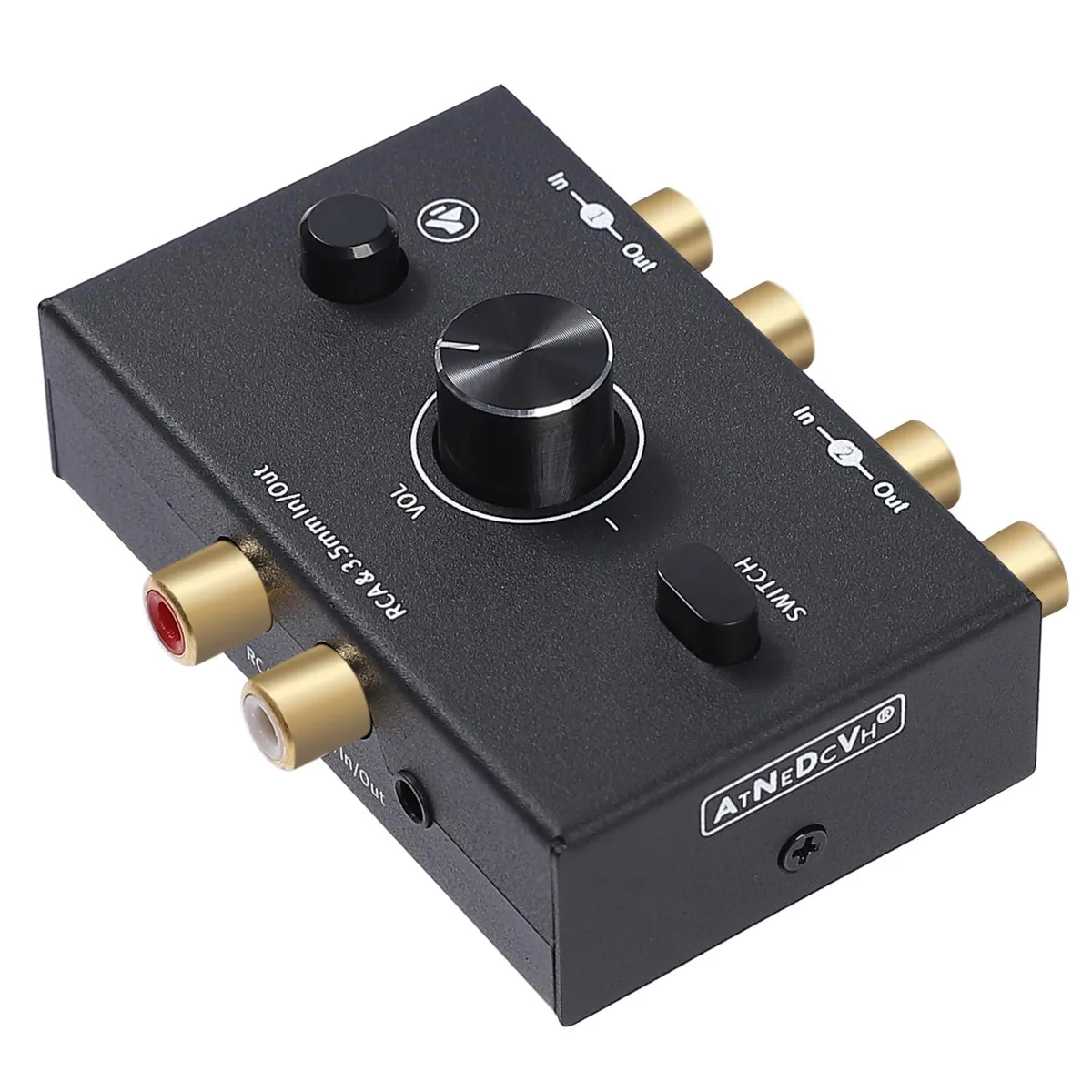  AVer AS-201 Bi-Directional Audio Switcher 1×2 / 2×1 — product photo