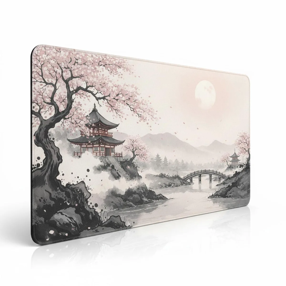  NexGrit XJQ-25122 XL Desk Mat 31.5 x 15.75 in Cherry Blossom — product photo