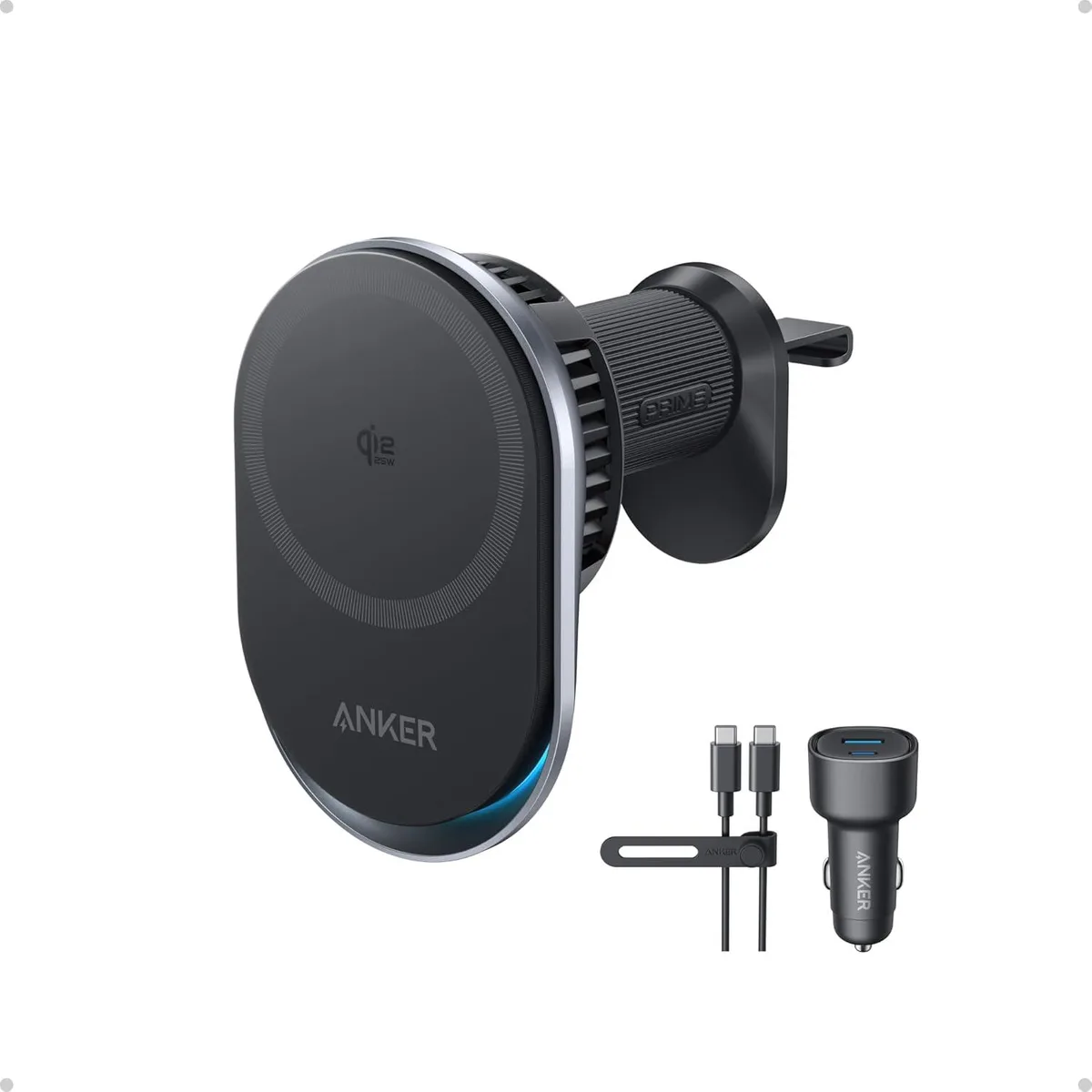 FLEANE FLEANE Prime MagSafe Car Mount Charger Qi2 25W TEC Cooling 13N 60W Adapter — product photo