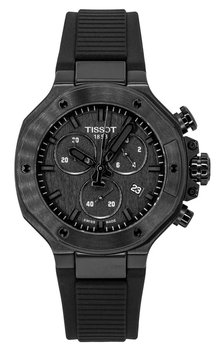 Tissot Tissot T-Race Chronograph Silicone Strap Black Dial Quartz 38.00 mm 100M Men's Watch — product photo