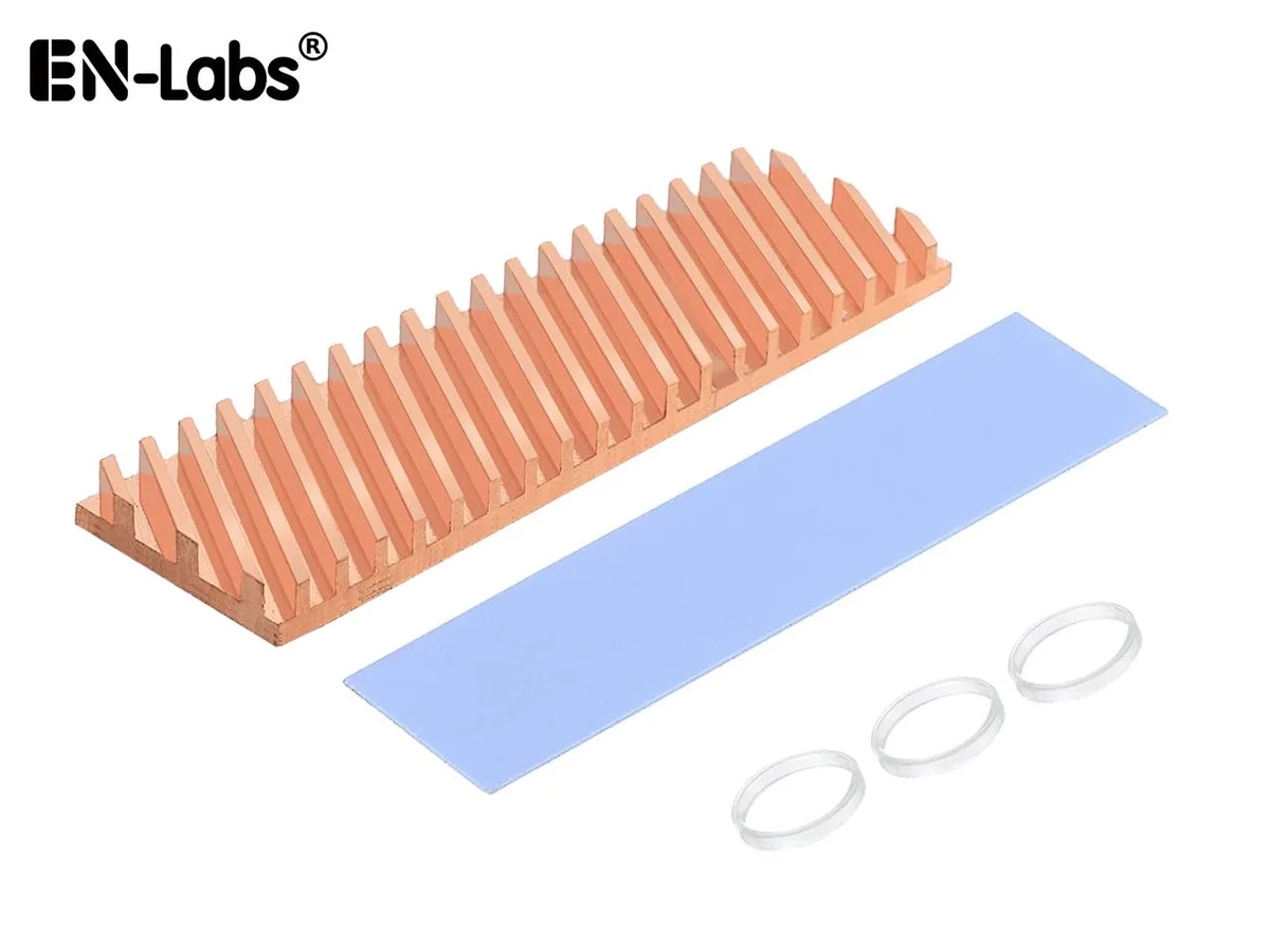 EN-Labs EN-Labs M.2 SSD Copper Heat Sink 70x20x6.0mm diy cooling — product photo