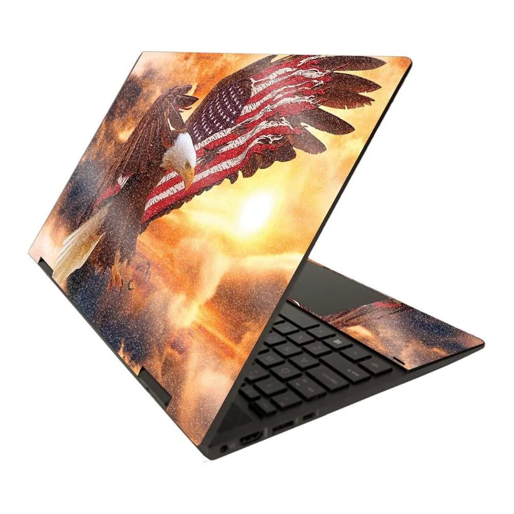 MightySkins MightySkins Glossy Glitter Skin HP Envy x360 15" 360 2020 Bald Eagle 2 in 1 accessory — product photo