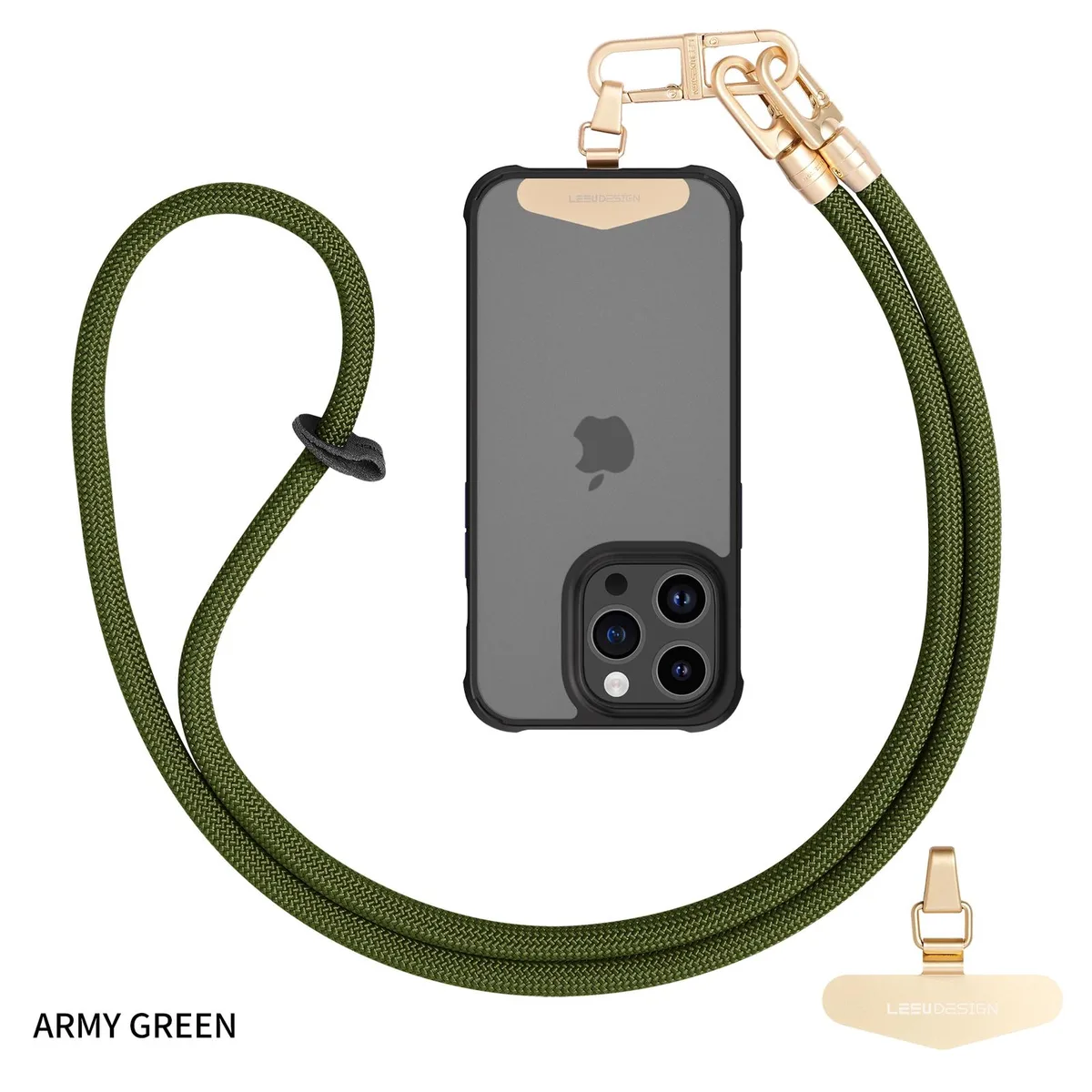 Pezin &amp; Hulin Pezin &amp; Hulin 120cm Phone Lanyard Green — product photo