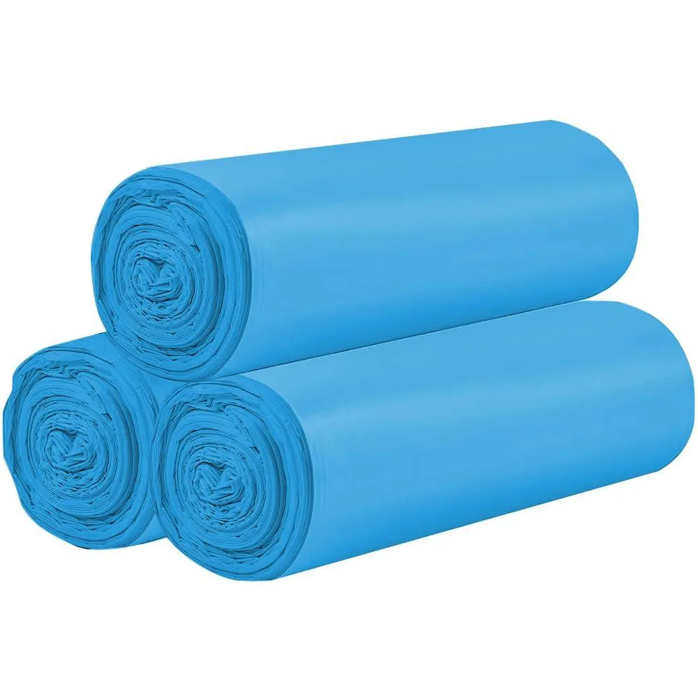  HDY Trash Bags 4 Gallon 60 Count Blue 17.7x19.7in — product photo