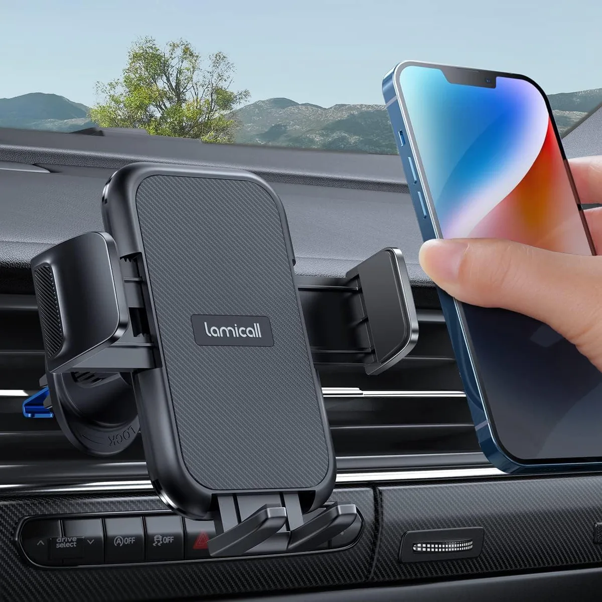 Keyence Keyence Car Phone Holder Vent Dark Grey — product photo