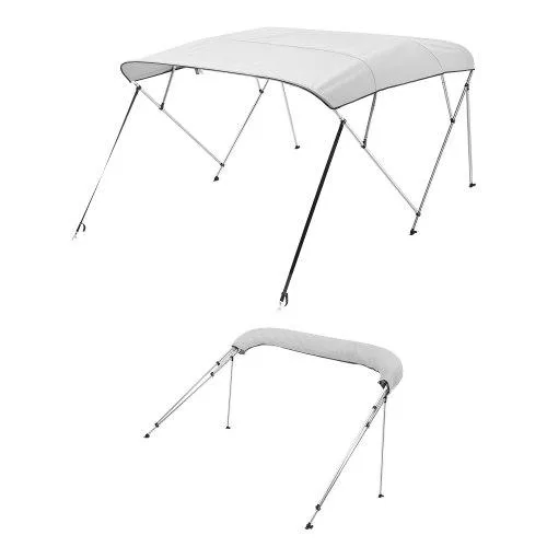 VEVOR VEVOR 4 Bow Bimini Top 96"L 67-72"W 54"H Light Grey — product photo