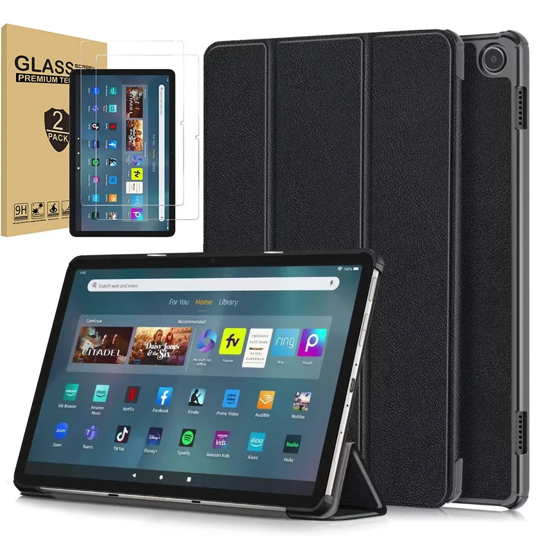 anicestore anicestore Hard-Shell Case for Amazon Fire Max 11 13th Gen 2023 Black with 2 Screen Protectors — product photo