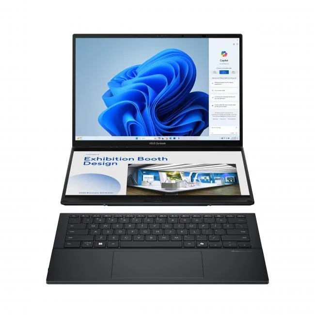 ASUS ASUS Zenbook DUO Dual 14" OLED Touchscreen 2-in-1 Intel Core Ultra 9 285H 32GB 1TB Inkwell Gray — product photo