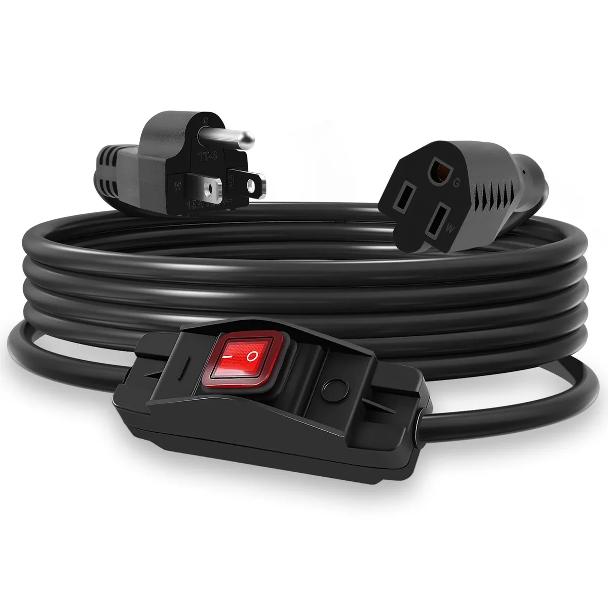  Delgada 10Ft 14 AWG 15A 125V IP66 Outdoor Power Extension Cord — product photo