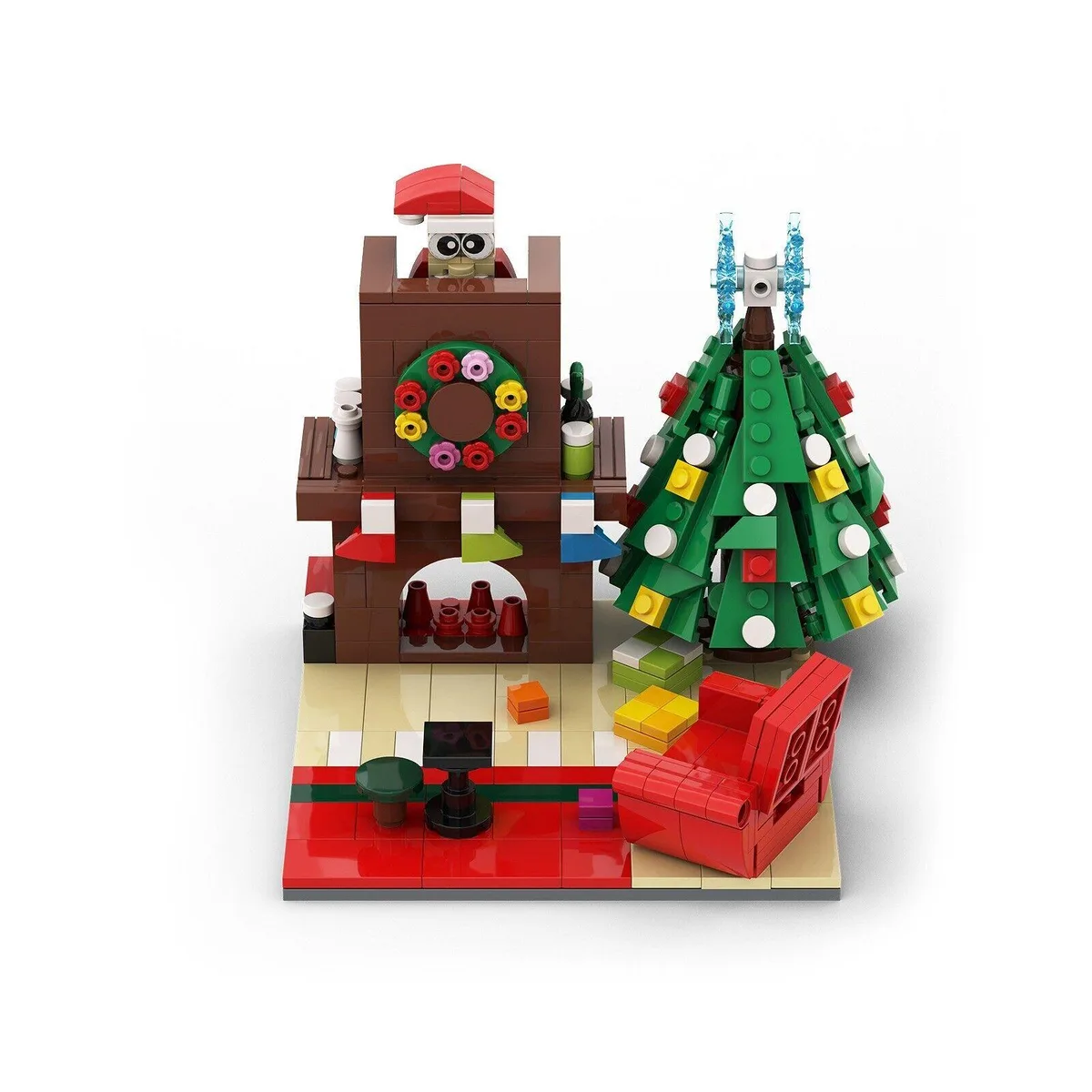 ZITIANYOUBUILD ZITIANYOUBUILD C7414 Christmas Fireplace 359 Parts Educational Building Set — product photo