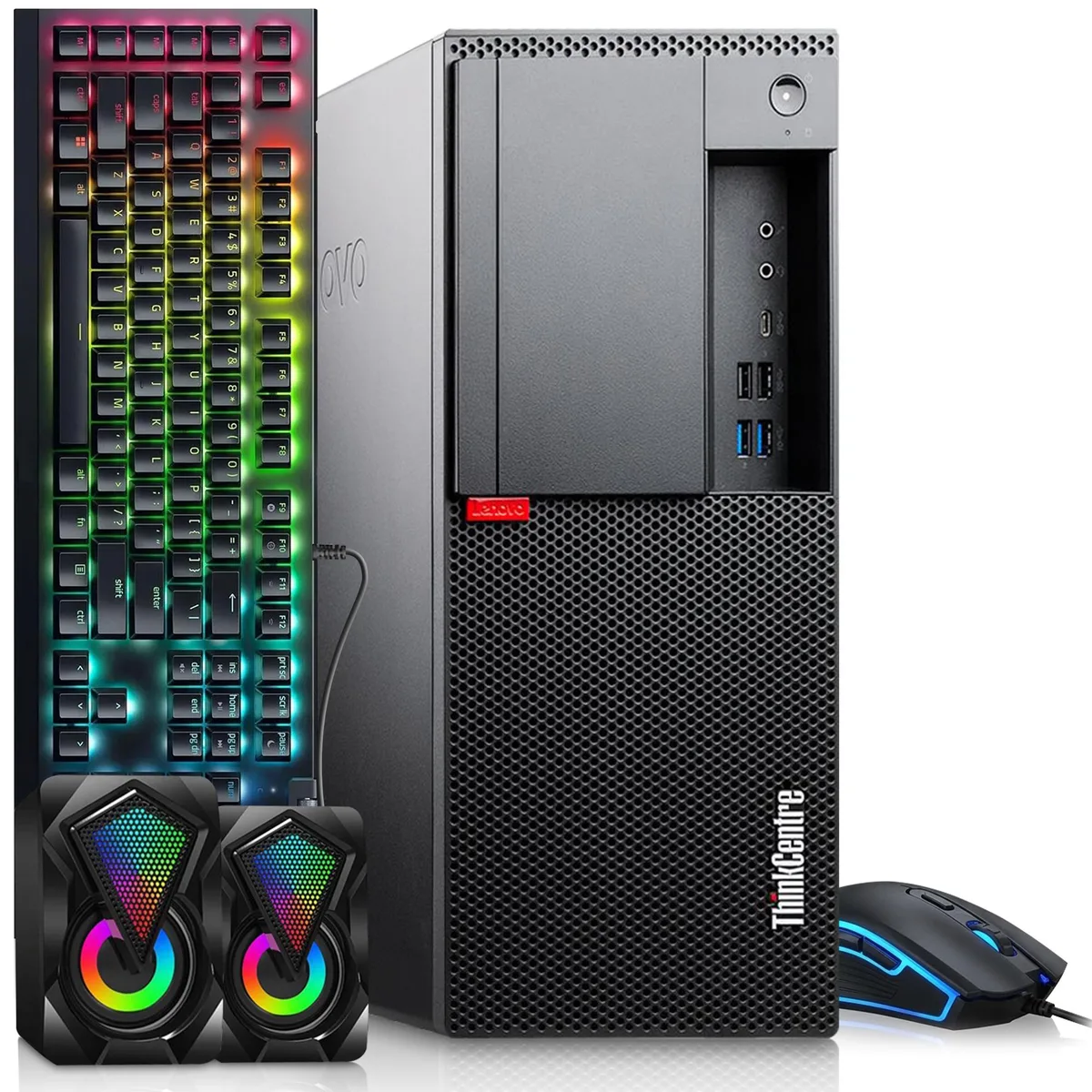 Lenovo Lenovo ThinkCentre M720t desktop PC, Core i5-8500, 16GB DDR4, 512GB SSD, Radeon RX 550 — product photo