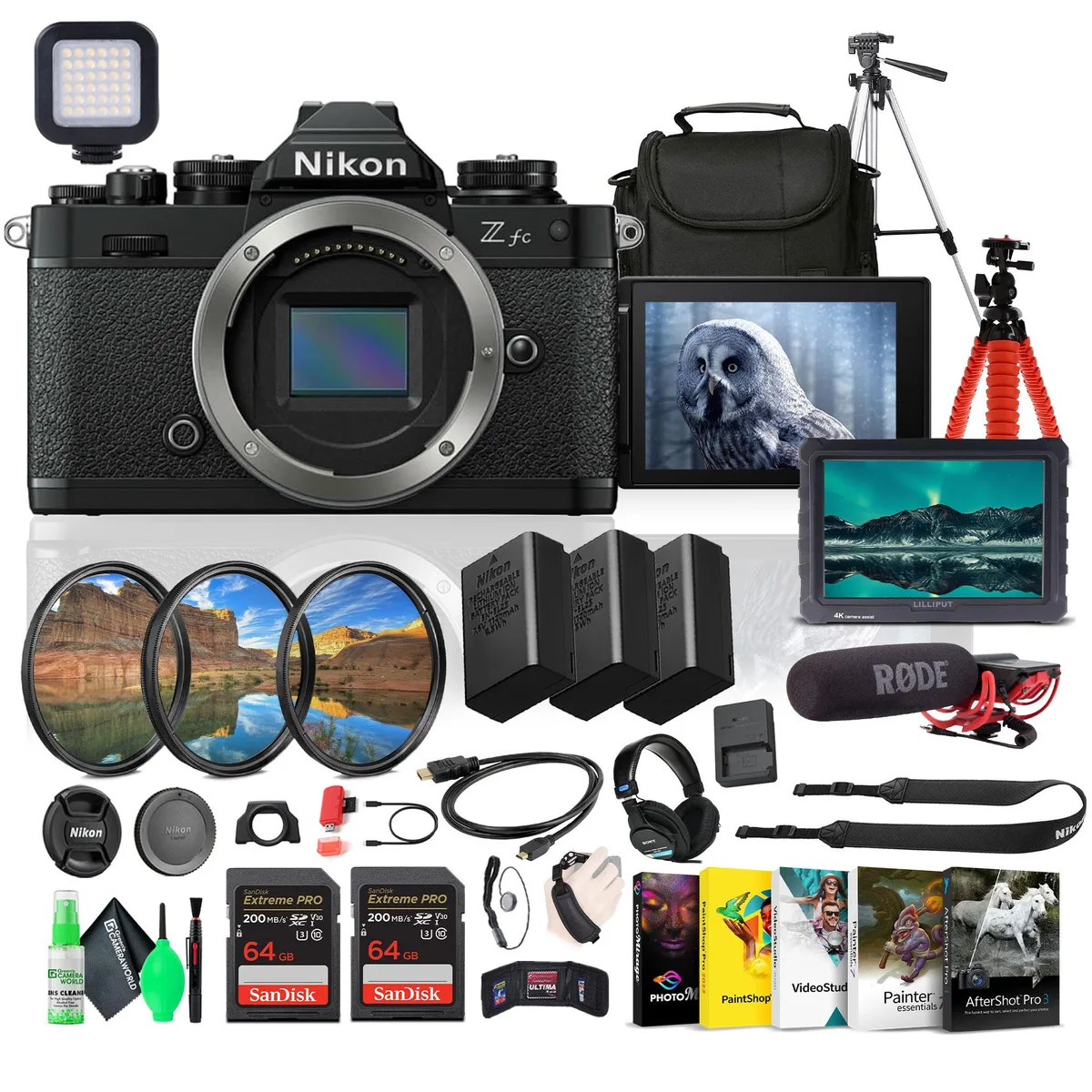 Nikon Inc Nikon Z fc Camera Kit with Mic Monitor Headphones Accessories — product photo