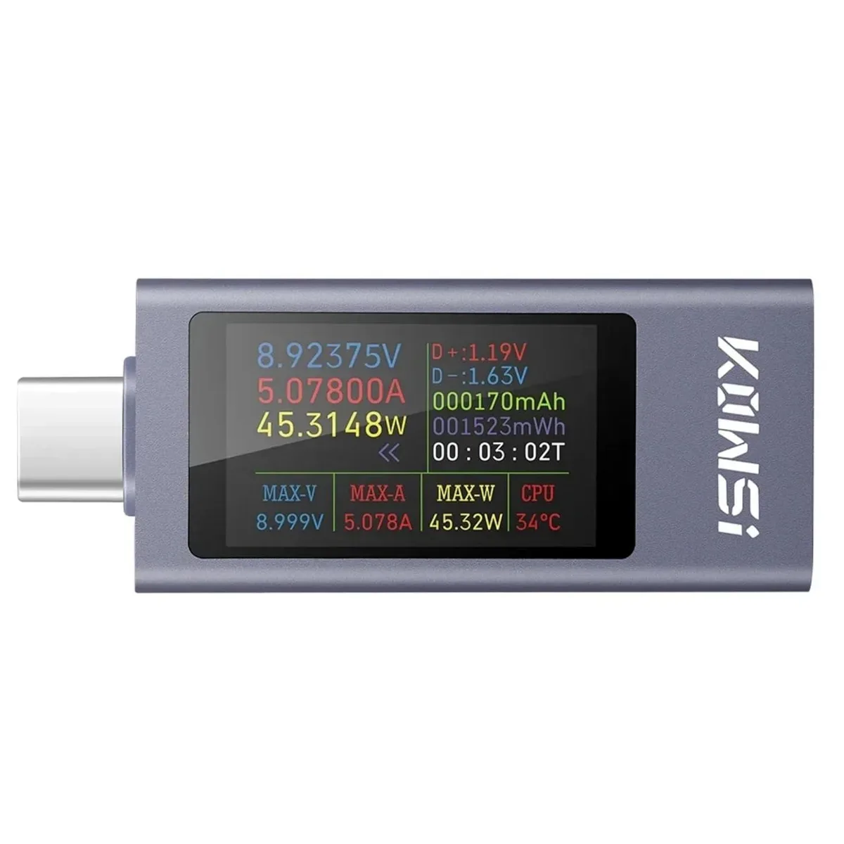 BFKK BFKK USB-C Power Meter DC 4-30V 0-12A PD 2.0 3.0 QC 2.0 3.0 — product photo