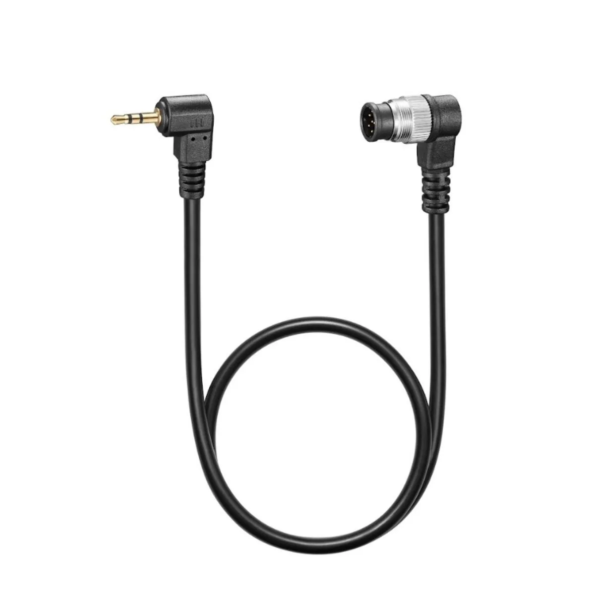 Coiled cable with Nikon 10-pin connector and remote unit