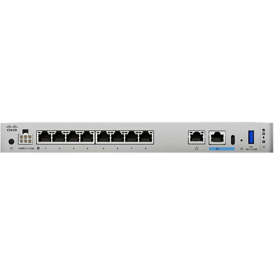 Cisco Systems, Inc. Cisco Systems, Inc. CSF1210CE-ASA-K9 firewall appliance 200 VPN 8 x RJ-45 — product photo