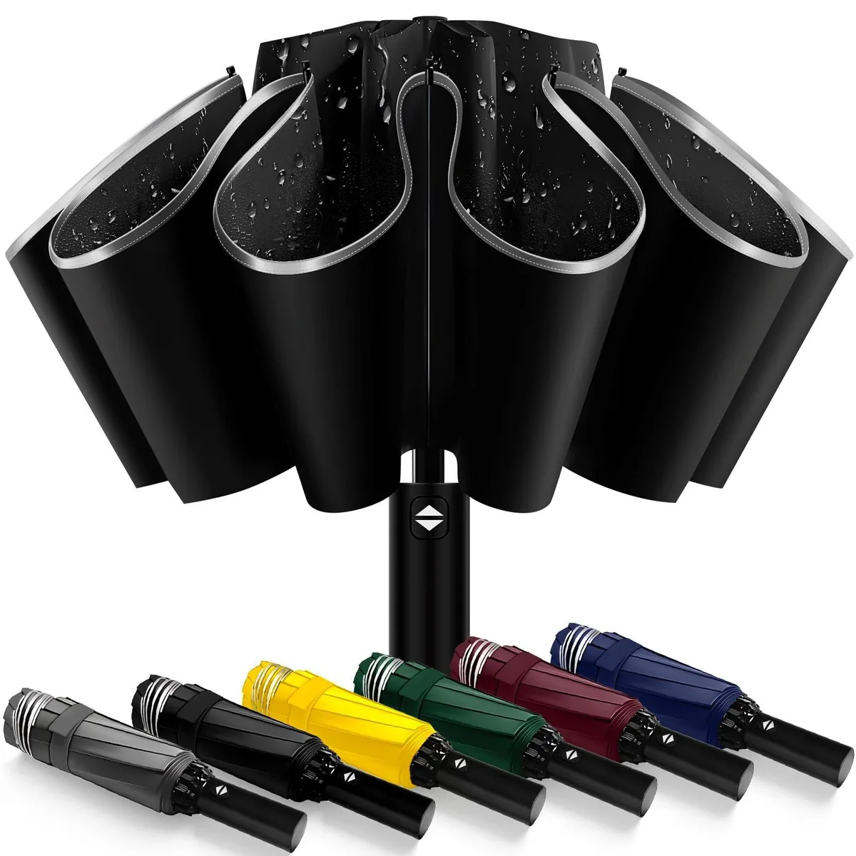 ExploreBliss 46" Inverted Automatic Umbrella Clear — product photo