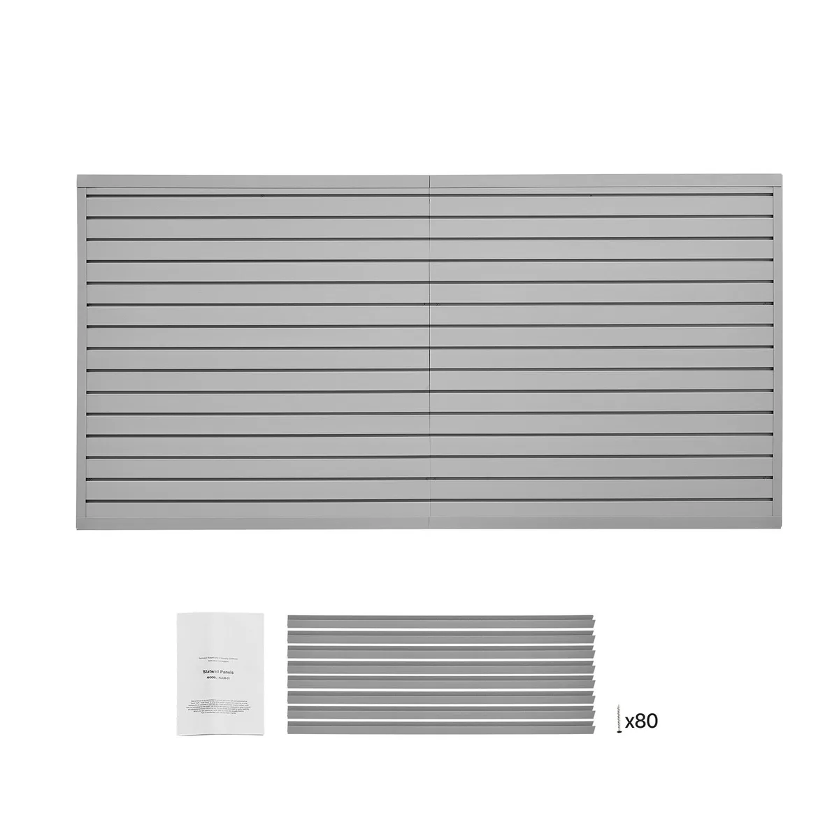 VEVOR VEVOR YLP-SS-8G-1 PVC Slatwall 8 Panels 300 lbs — product photo