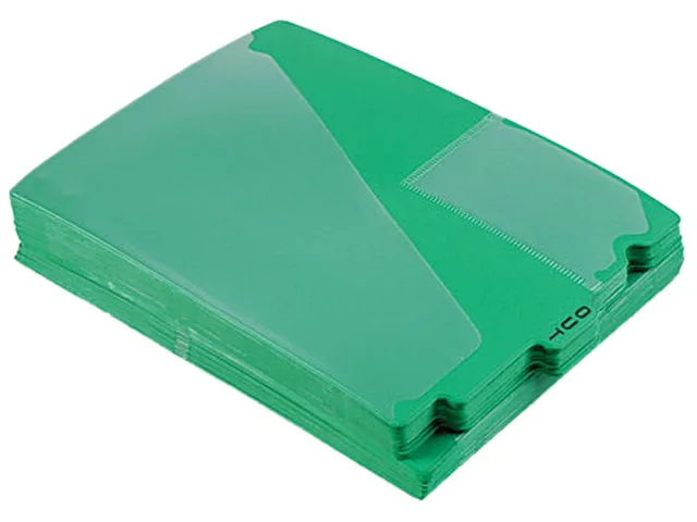 TOPS TOPS 13543 Pendaflex Out Guides Center "OUT" Tab Green 50/Box accessory — product photo