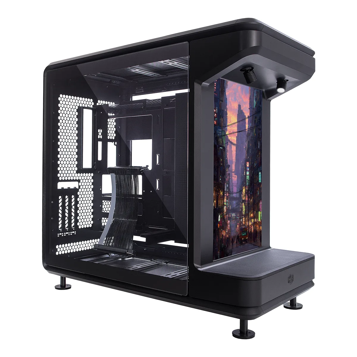 Cooler Master Cooler Master MF360-KHNN-S02 MasterFrame 360 Stage LCD ATX Mid-Tower PC Case — fotografie produktu
