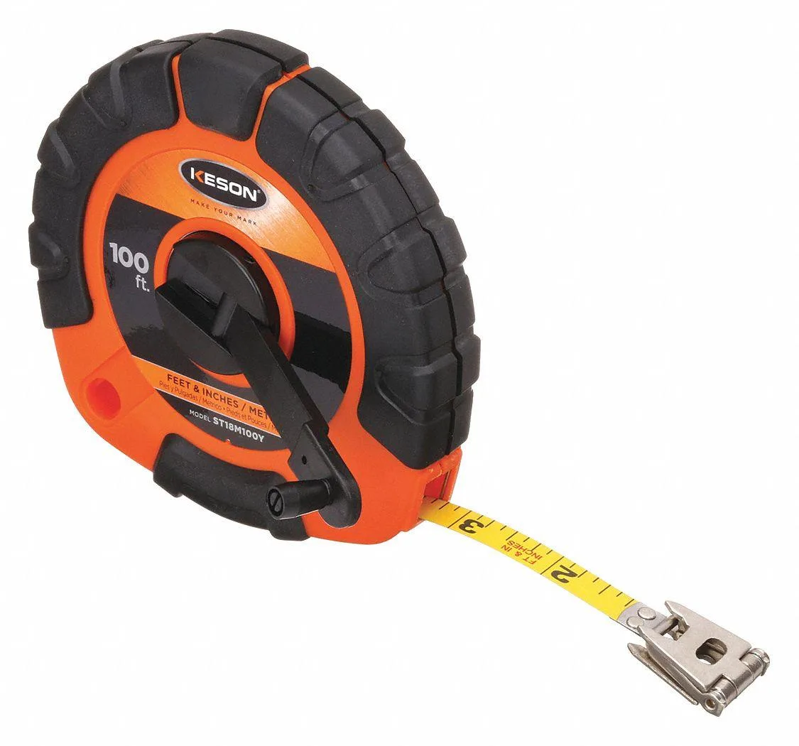 Keson Industries Keson Industries ST18M100Y tape measure 100 ft 30 m 3/8 in blade — product photo