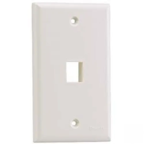 Panduit Panduit NK1FNWH 1-Gang NetKey Switch Plate White — product photo