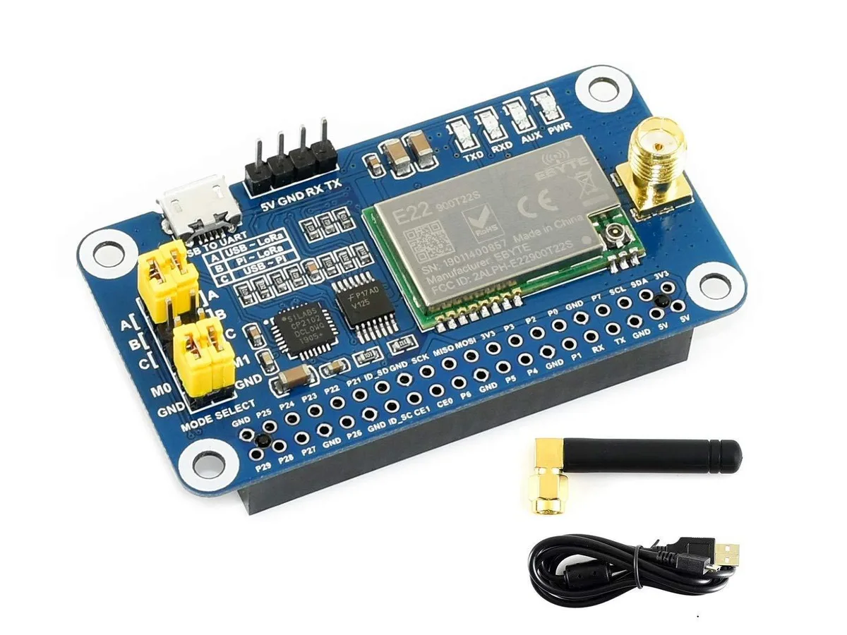 LORDWORLD LORDWORLD SX1262 LoRa HAT 915MHz development board — product photo