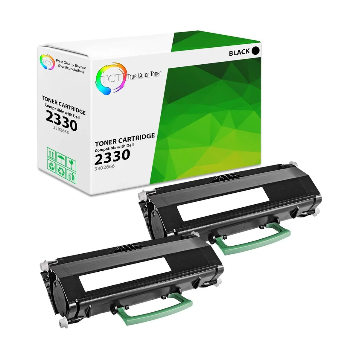 True Color Toner True Color Toner 3302666 Black Toner Cartridge 2 Pack High Yield 6000 Pages — product photo