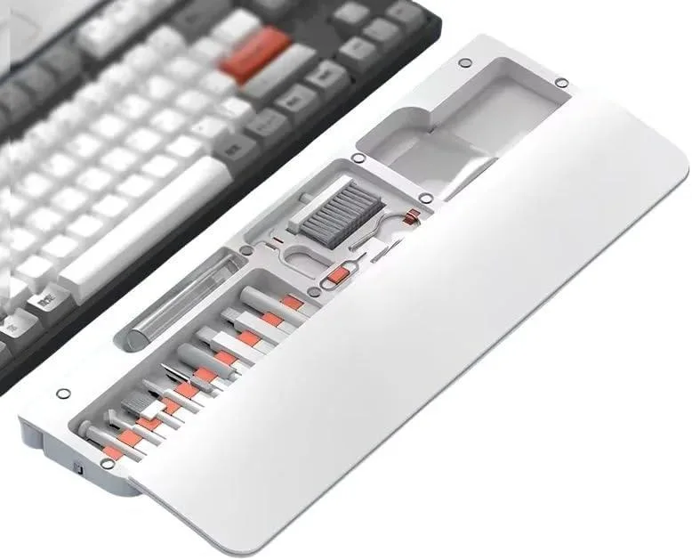 Emerson Emerson Keyboard Wrist Rest with 22-Piece Cleaning Kit White — product photo