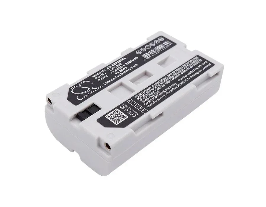 Rectangular replacement battery pack with label showing model EHT-400