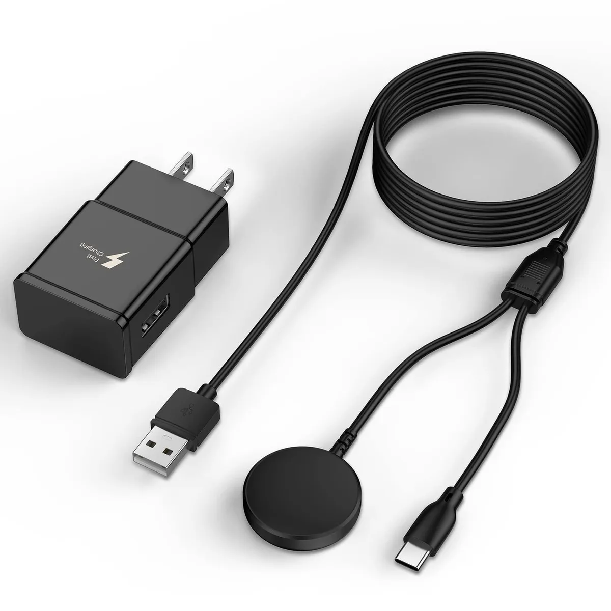RUOCLRIS RUOCLRIS 2-in-1 Samsung Watch Charger 6.6FT 18W USB-A Adapter — product photo