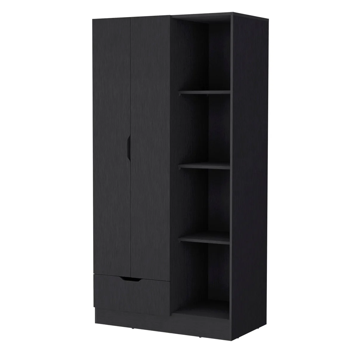 FM FURNITURE FM FURNITURE Redmond Armoire Black 71"H 35"W 19"D — product photo
