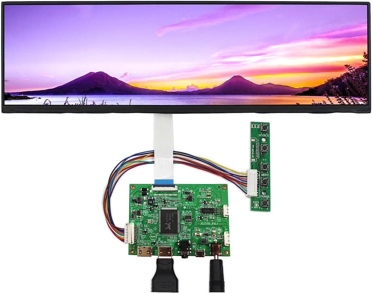 BFKK BFKK 12.6" 1920×515 LCD Screen Kit with Dual Mini HDMI Controller — product photo