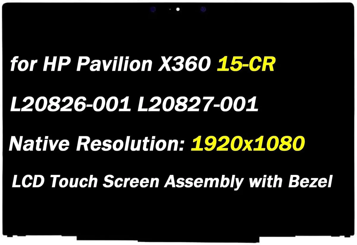 NUOLAISUN NUOLAISUN L20826-001 L20827-001 15.6" 1920x1080 30Pin Touch Screen Assembly with Bezel — product photo