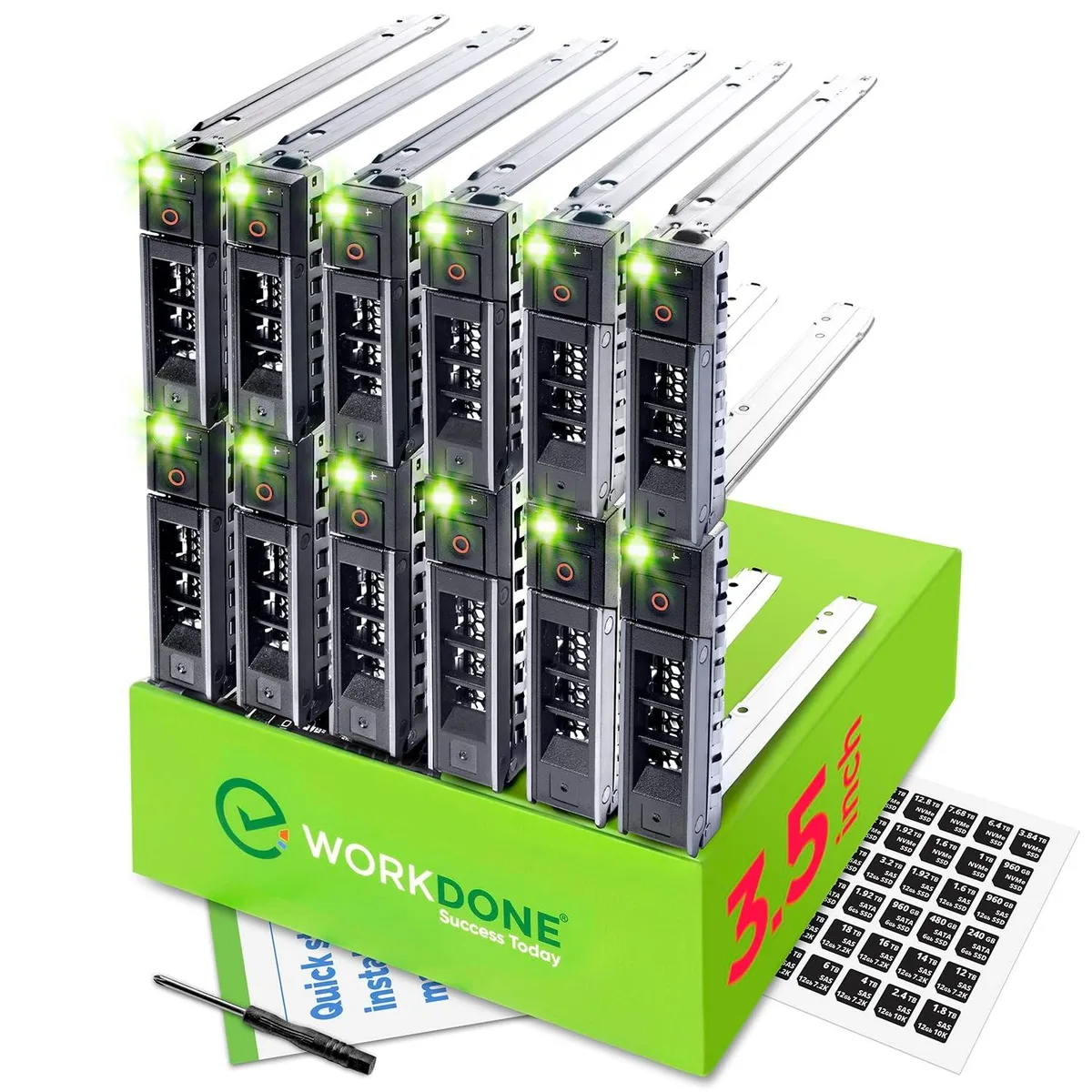 ARCTIC ARCTIC 12-Pack 3.5" Hard Drive Caddy for Dell PowerEdge 4.2" Bay — product photo