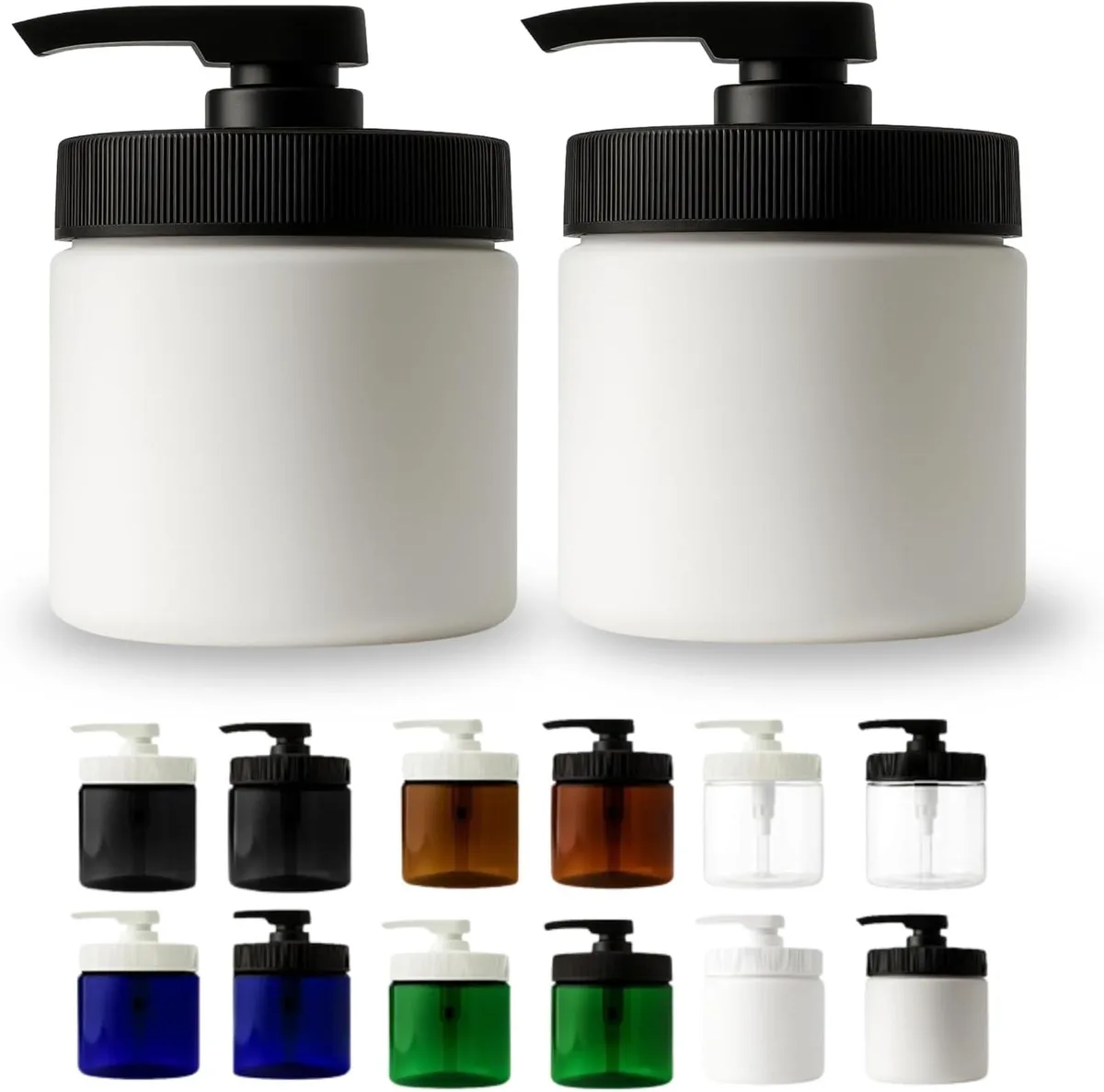 Vandue Corporation Vandue Corporation 16 oz Pump Jar 3.5 x 4.75 in White 2 Pack — product photo