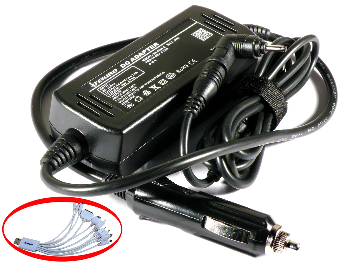 iTekiro iTekiro 19V Car Charger for Samsung NP540/NP740 Series — product photo