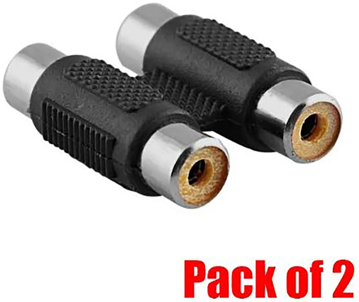 iMBAPrice iMBAPrice RCA Female to 2 RCA Female Coupler 2 Pack — product photo