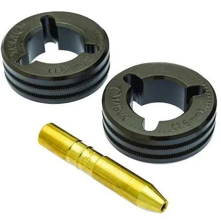 Miller Electric 079609 drive roll kit, two V-knurl rolls for 0.062 in wire