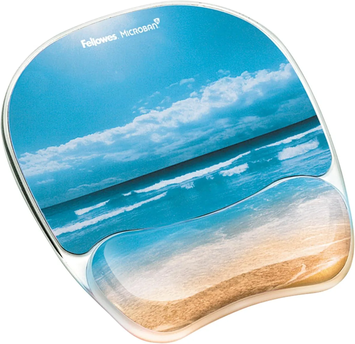 BAOFENG BAOFENG Photo Gel Mouse Pad Wrist Rest MICROBAN Sandy Beach 9179301 — product photo